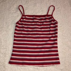 Striped tank/halter top; Size medium